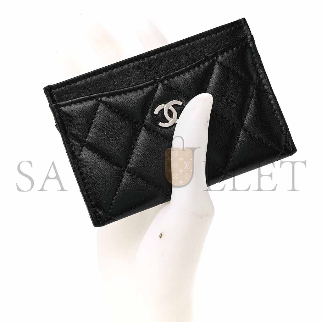Ch*el classic card holder quilted lambskin ap0213 (11*7.5*0.5cm)